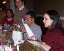 At our women's event, "The Gift of Giving", we packed Chanukah gift bags to distribute at nursing homes, sampled from a gourmet latke bar, and viewed creative ways to wrap gifts.
