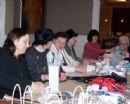 At our women's event, "The Gift of Giving", we packed Chanukah gift bags to distribute at nursing homes, sampled from a gourmet latke bar, and viewed creative ways to wrap gifts.
