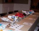 At our women's event, "The Gift of Giving", we packed Chanukah gift bags to distribute at nursing homes, sampled from a gourmet latke bar, and viewed creative ways to wrap gifts.
