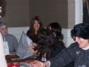 At our women's event, "The Gift of Giving", we packed Chanukah gift bags to distribute at nursing homes, sampled from a gourmet latke bar, and viewed creative ways to wrap gifts.
