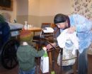 Our volunteers visited area nursing homes to deliver Chanukah gifts and good cheer.